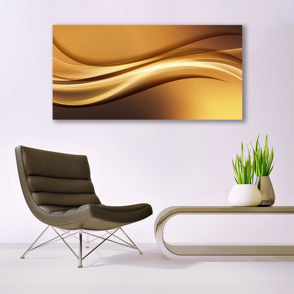 Tablou pe panza canvas Abstract Art Galben Negru