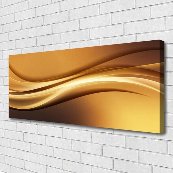 Tablou pe panza canvas Abstract Art Galben Negru