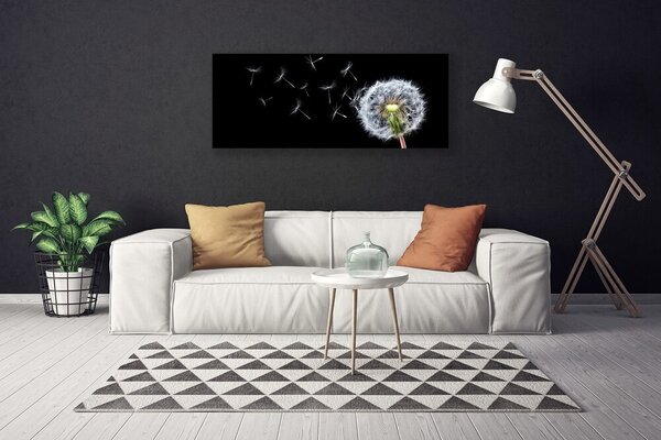 Tablou pe panza canvas Păpădie Floral Alb