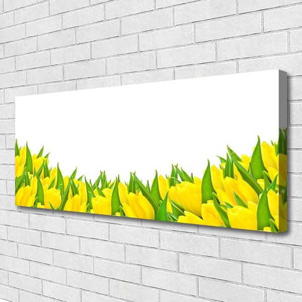 Tablou pe panza canvas Flori Floral Galben