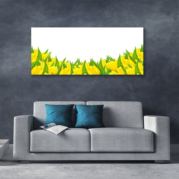 Tablou pe panza canvas Flori Floral Galben
