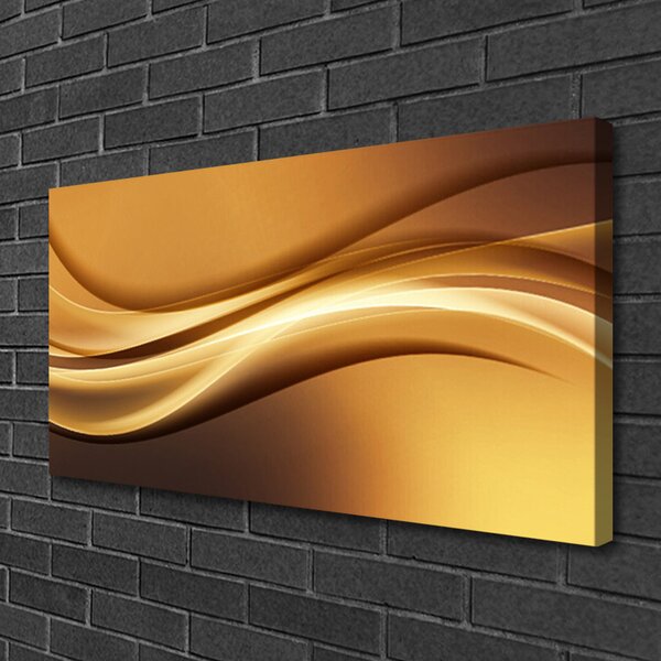 Tablou pe panza canvas Abstract Art Galben Negru