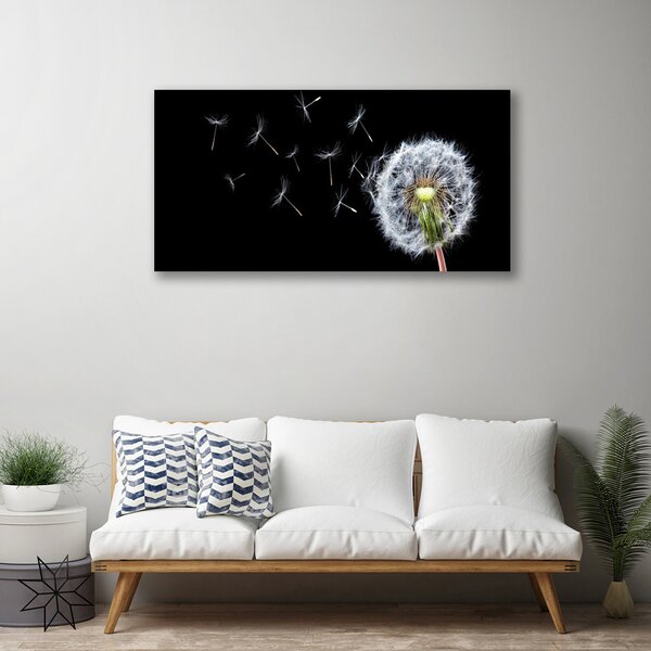 Tablou pe panza canvas Păpădie Floral Alb