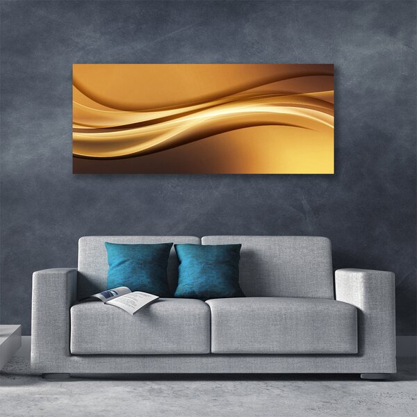 Tablou pe panza canvas Abstract Art Galben Negru