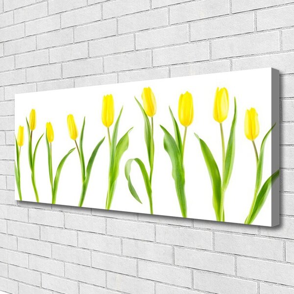 Tablou pe panza canvas Lalele Floral Galben Verde