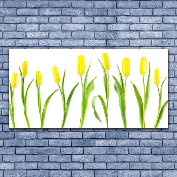Tablou pe panza canvas Lalele Floral Galben Verde
