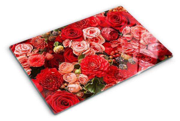 Tocător de bucătărie Model floral cu trandafiri