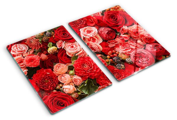 Tocător de bucătărie Model floral cu trandafiri