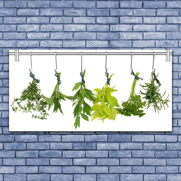 Tablouri acrilice Frunze verde florale