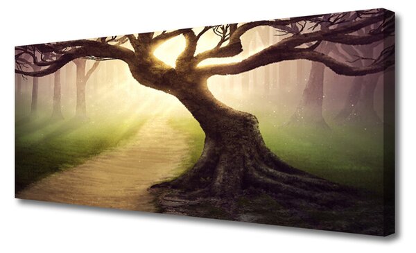 Tablou pe panza canvas Copac Natura Brown