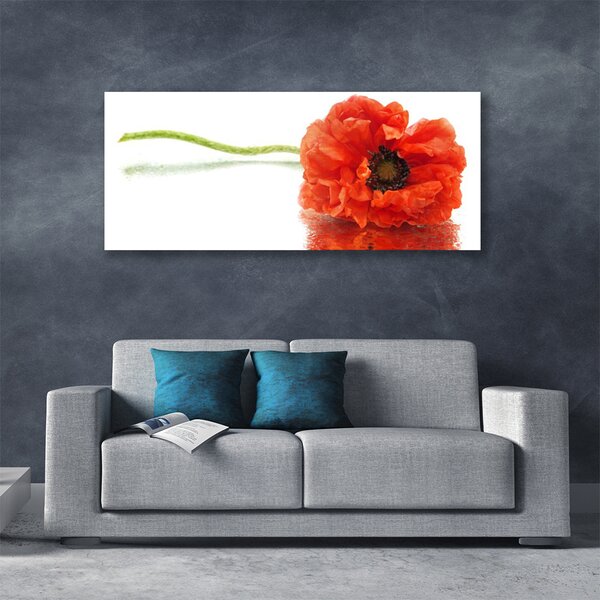 Tablou pe panza canvas Florale flori Roșu