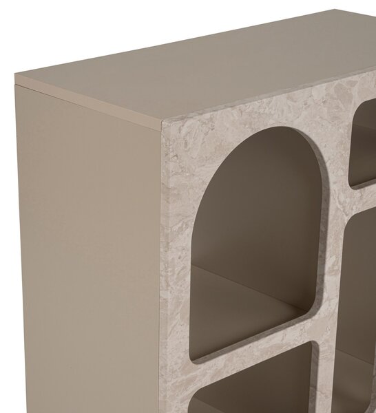 Masuta consola BELUNO, travertine/bej
