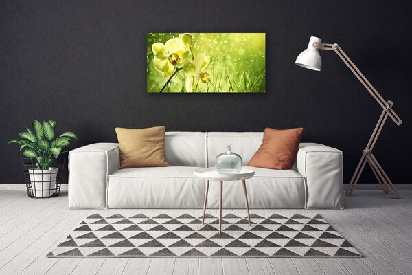 Tablou pe panza canvas Iarbă Flori Floral Verde