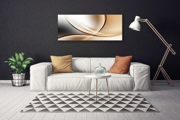 Tablou pe panza canvas Abstract Art Gri Maro Galben