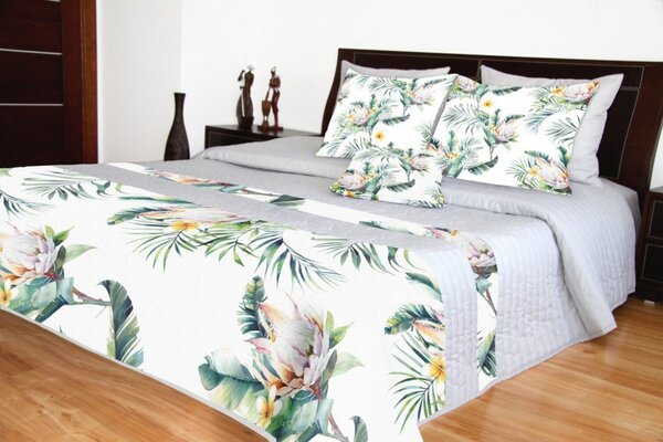 Cuvertură de pat cu model floral Lăţime: 200 cm | Lungime: 220 cm