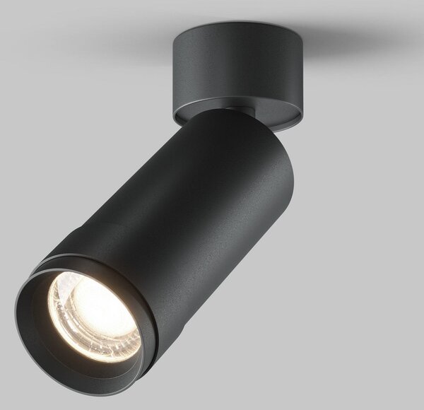Maytoni LED spot de plafon Focus Zoom, negru, 4.000 K, rotativ, Negru, Hol, Aluminiu