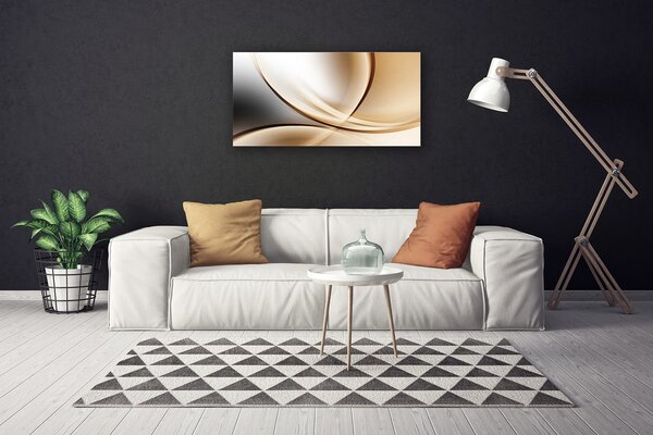Tablou pe panza canvas Abstract Art Gri Maro Galben