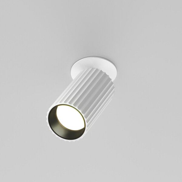 Maytoni Calipso lampă încastrată, alb, orientabilă, GU10, reglabil, Alb, Studiu / Birou, Aluminiu, Modern, Corpuri de iluminat încastrate rotunde
