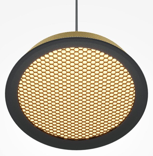 Maytoni Lampă suspendată LED El, Ø 15,3 cm, aur, aluminiu, Auriu / Alamă, Camera de zi / sufragerie, Aluminiu, Modern