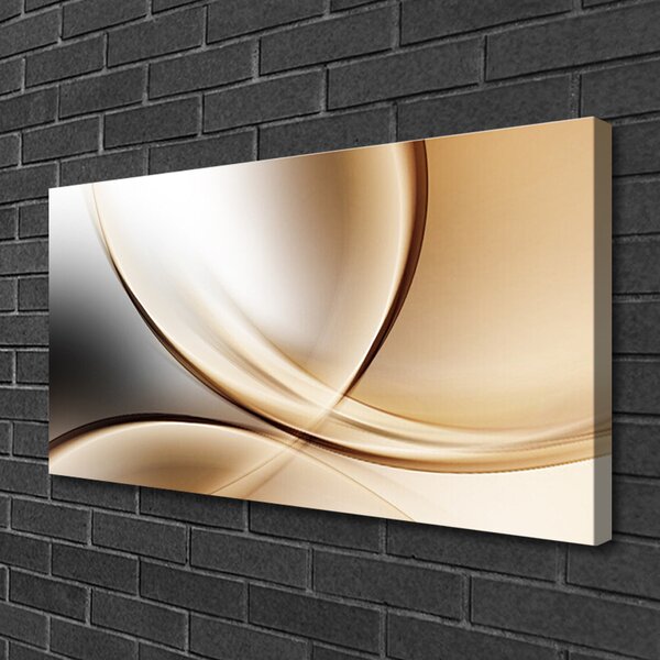 Tablou pe panza canvas Abstract Art Gri Maro Galben