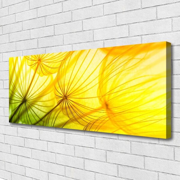 Tablou pe panza canvas Păpădie Floral Verde Galben