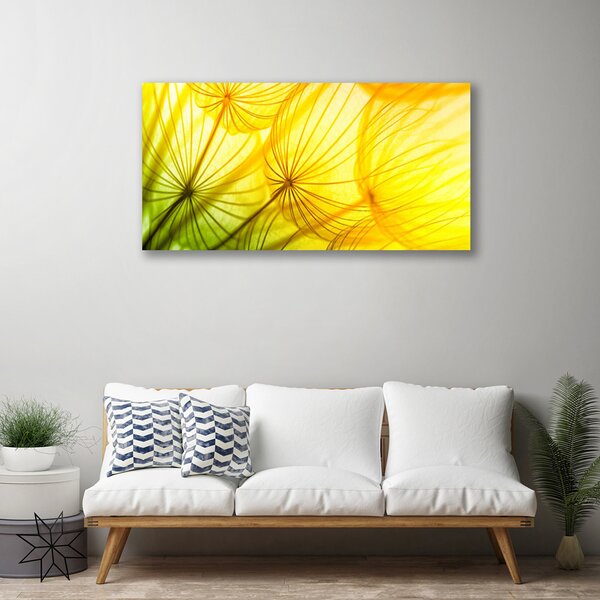 Tablou pe panza canvas Păpădie Floral Verde Galben