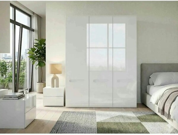 Dulap AZTECA TRIO, alb, cu 3 usi, 180x57x210 cm
