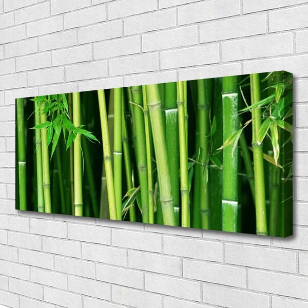 Tablou pe panza canvas Bamboo Tulpini Floral Verde