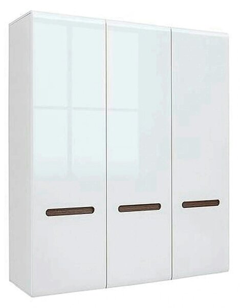 Dulap AZTECA TRIO, alb, cu 3 usi, 180x57x210 cm