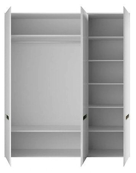 Dulap AZTECA TRIO, alb, cu 3 usi, 180x57x210 cm
