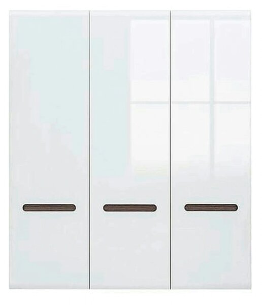 Dulap AZTECA TRIO, alb, cu 3 usi, 180x57x210 cm