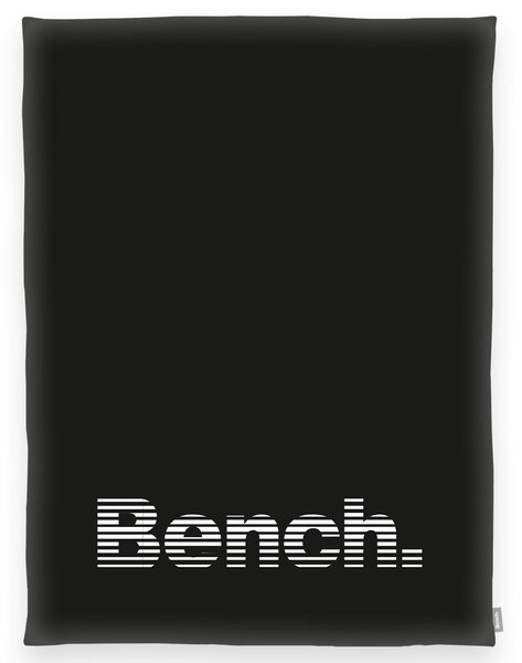Pătură Bench negru-alb, 150 x 200 cm