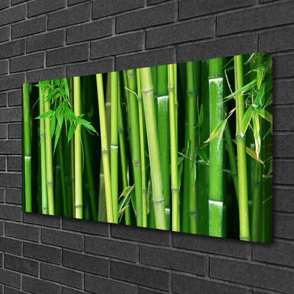 Tablou pe panza canvas Bamboo Tulpini Floral Verde