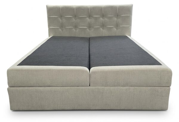 Pat boxspring tapițat DIRELIS VIBE 140x200 cm crem Saltele: Saltea cu arcuri Bonell