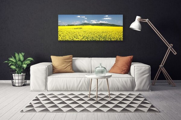 Tablou pe panza canvas Meadow Natura Galben