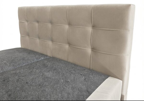 Pat boxspring tapițat DIRELIS TRINITY 140x200 cm bej Saltele: Saltea cu arcuri Bonell