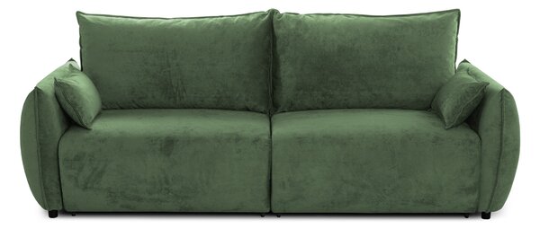 Canapea Extensibilă 3 locuri OSAKA, cu ladă depozitare, 238x110x90 cm, Verde-Havana