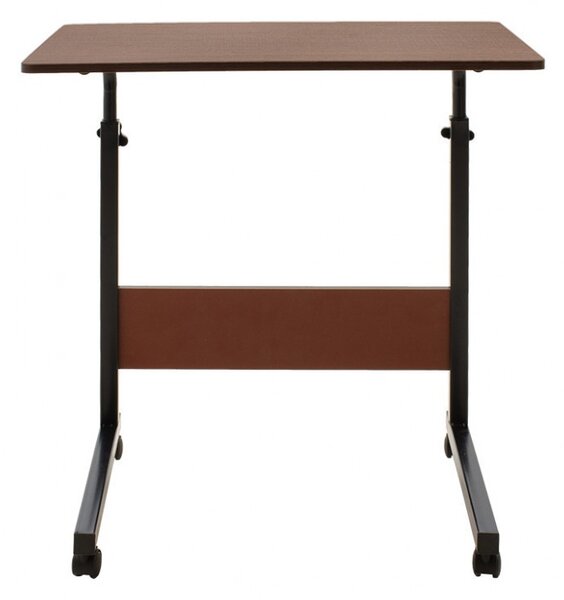 Birou ajustabil Pako World, model Piper, 60x69-90x40 cm, Stejar inchis/Negru