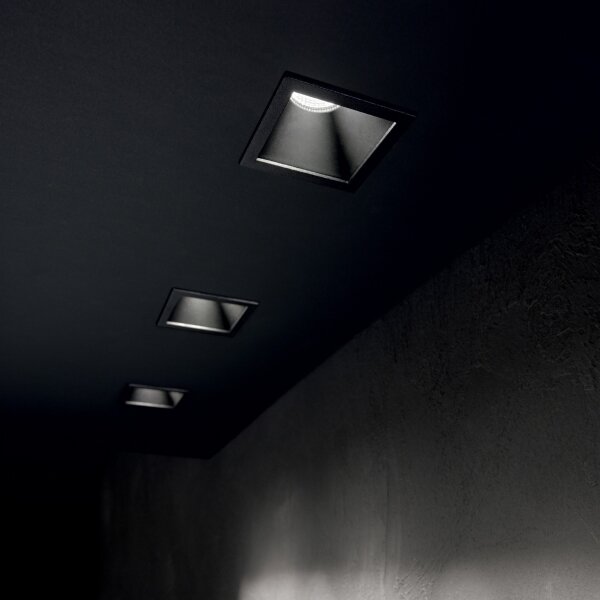 Ideal Lux - Corp de iluminat LED încastrat GAME TRIM, 11W/230V, 8,4x8,4 cm, IP40, negru