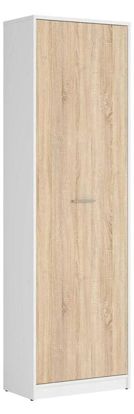 Dulap NEPO PLUS, stejar sonoma/alb, PAL, cu o usa, 60x34x197 cm