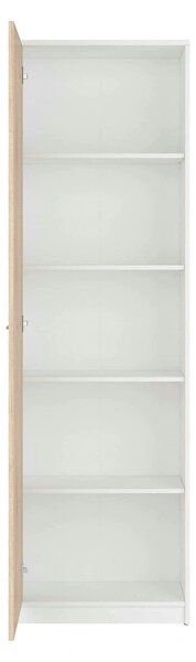 Dulap NEPO PLUS, stejar sonoma/alb, PAL, cu o usa, 60x34x197 cm