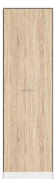 Dulap NEPO PLUS, stejar sonoma/alb, PAL, cu o usa, 60x34x197 cm
