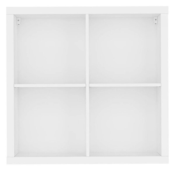 Biblioteca NEPO PLUS SFW-8-8, alb, PAL, 77x35x75 cm