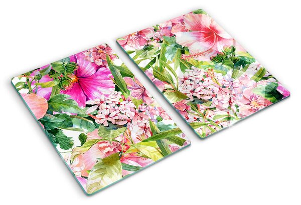 Tocător de bucătărie Model floral tropical