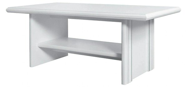 Masute cafea vintage IDENTO, alb, PAL, 130x65x51 cm