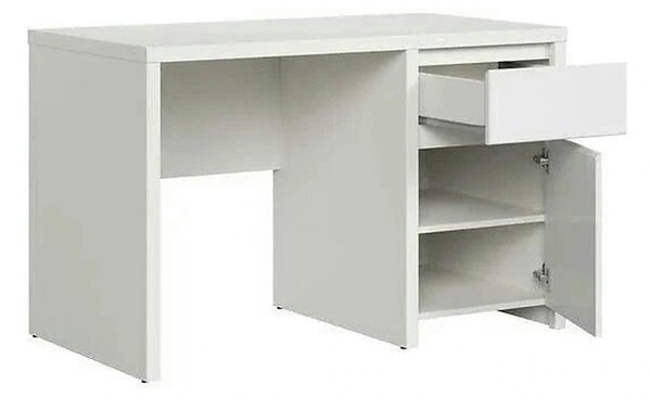 Birou KASPIAN, alb mat, PAL infoliat, 120x65x77 cm