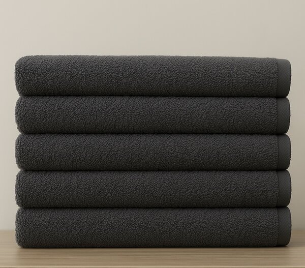 Set 5 prosoape Baie Bumbac 100%, 70x140 Cm - Moi si Absorbante