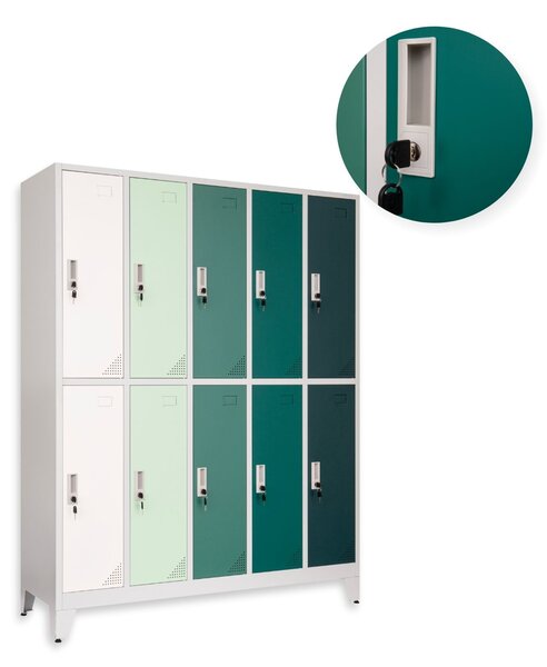 Dulap de vestiar pentru copii Oxford Green