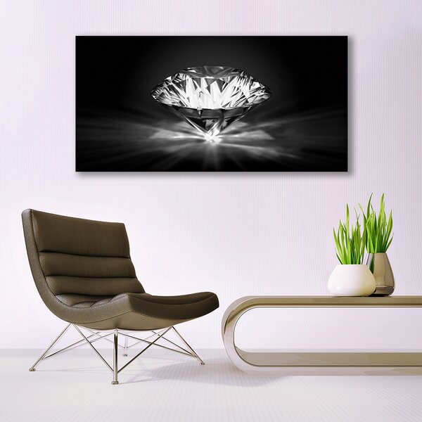 Tablou pe sticla Diamond Art negru