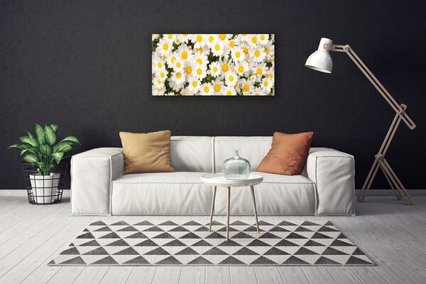 Tablou pe panza canvas Daisy Floral Galben Alb